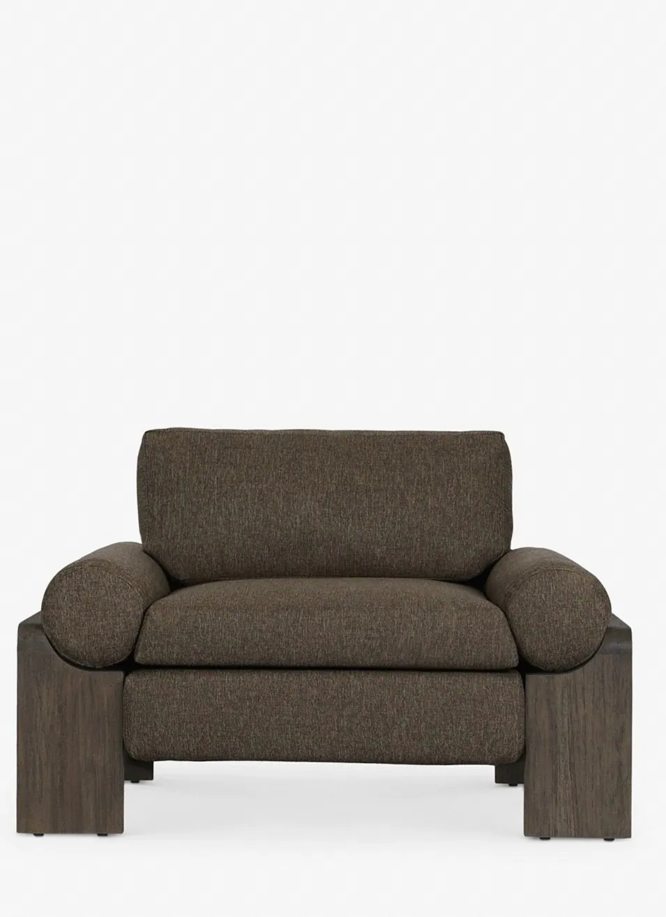 Teak-Frame Outdoor Accent Chair — 1